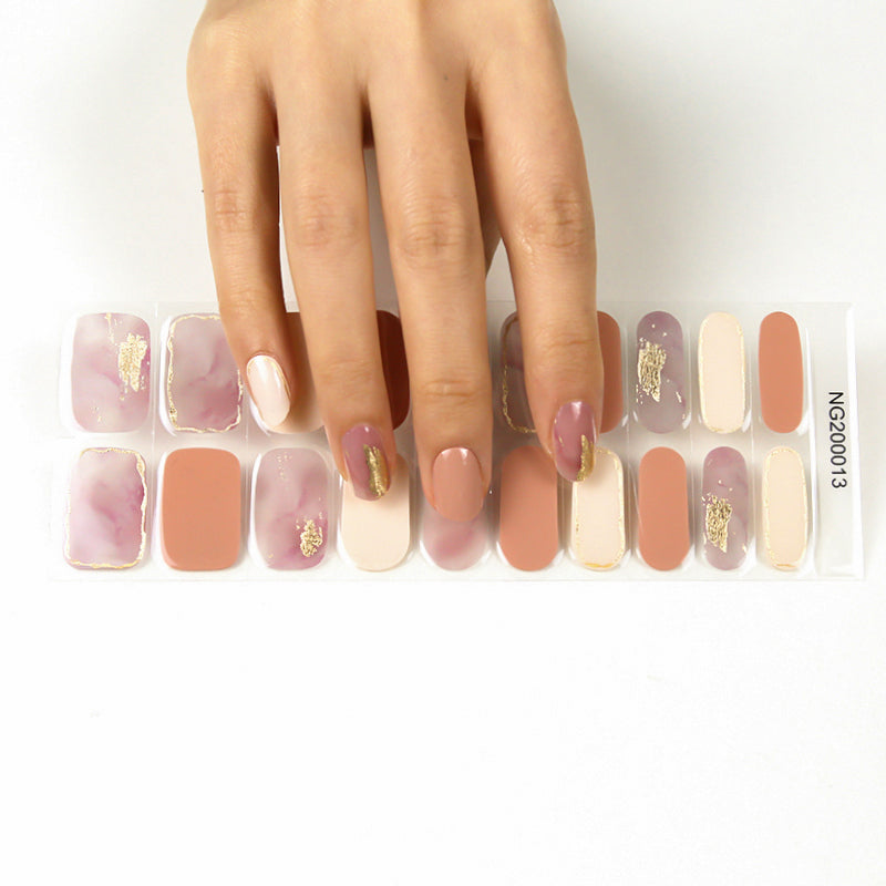 Beige Nude Marmoleado | Stickers de Gel