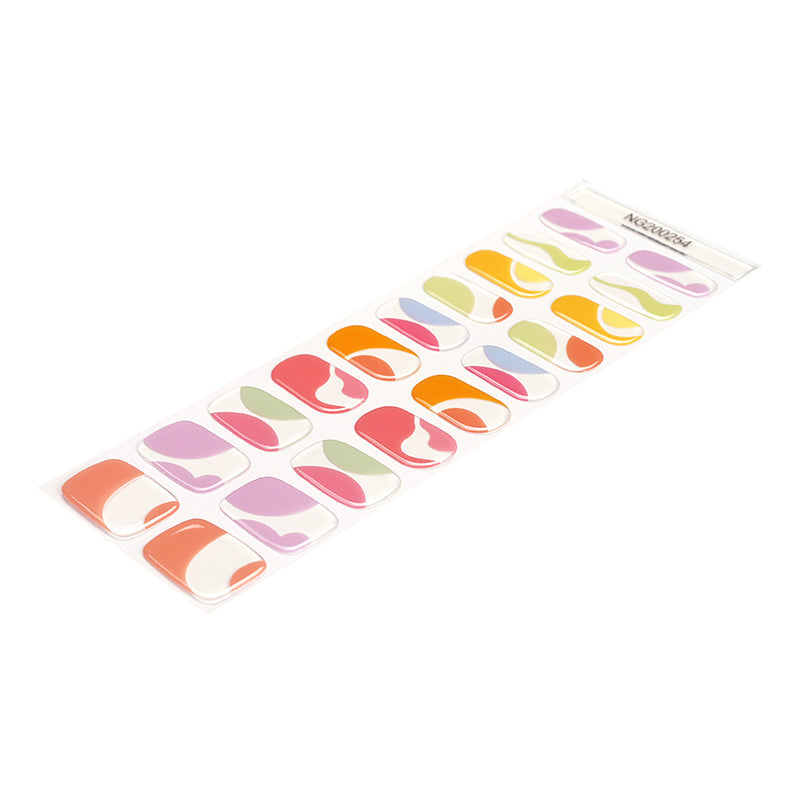 Ondas Colorful | Stickers de Gel