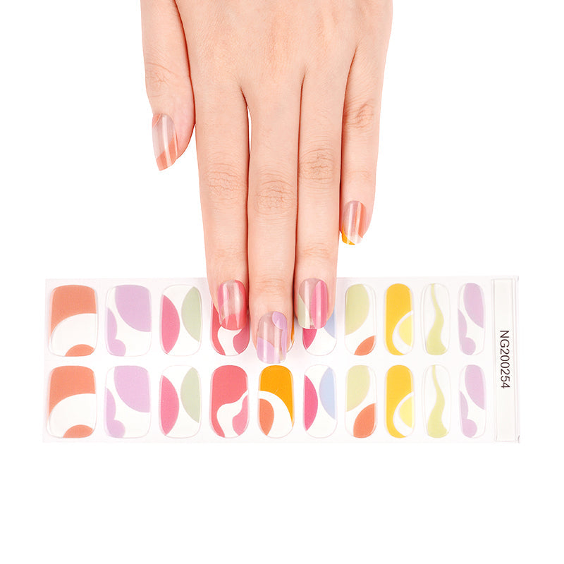 Ondas Colorful | Stickers de Gel