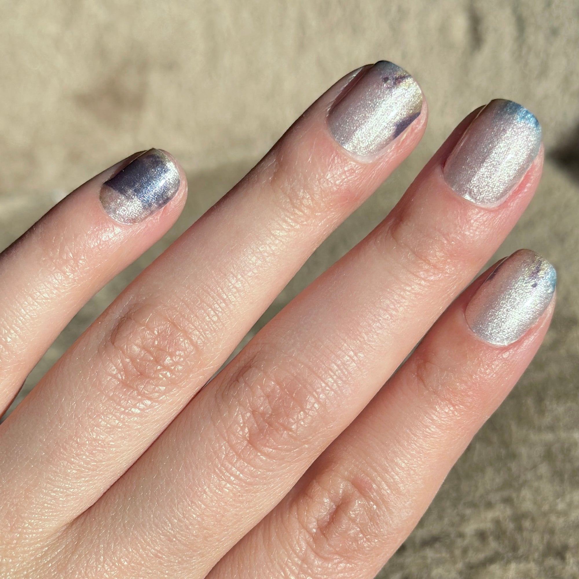 Silver Blue | Stickers de Esmalte