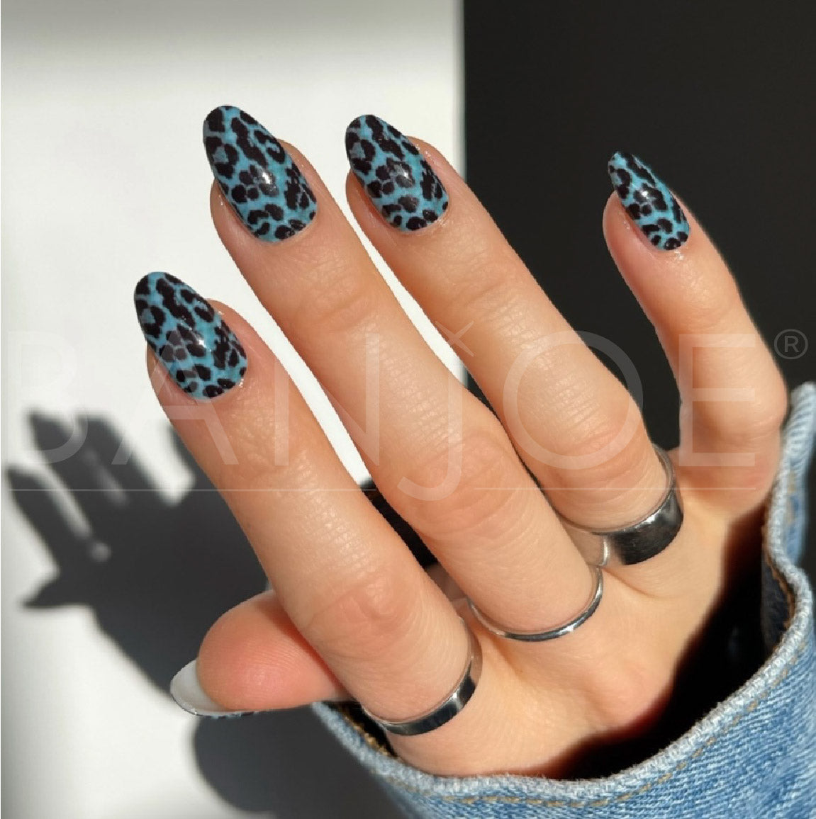 Blue Leopard | Stickers de Esmalte