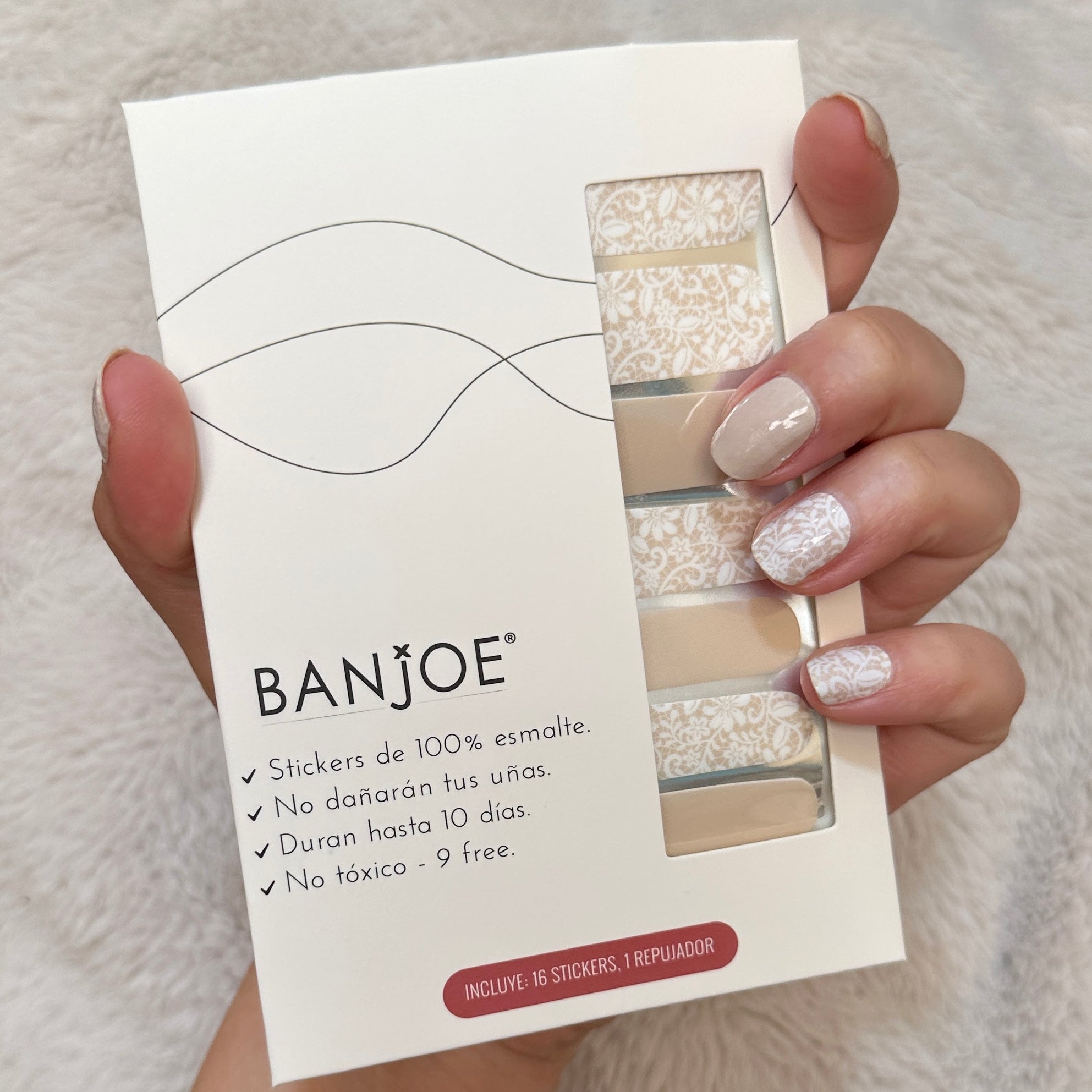 Elegant Beige | Stickers de Esmalte