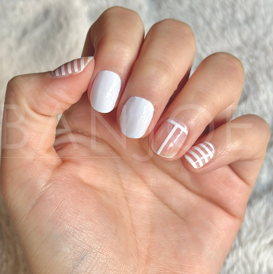 Blanco Lines | Stickers de Esmalte