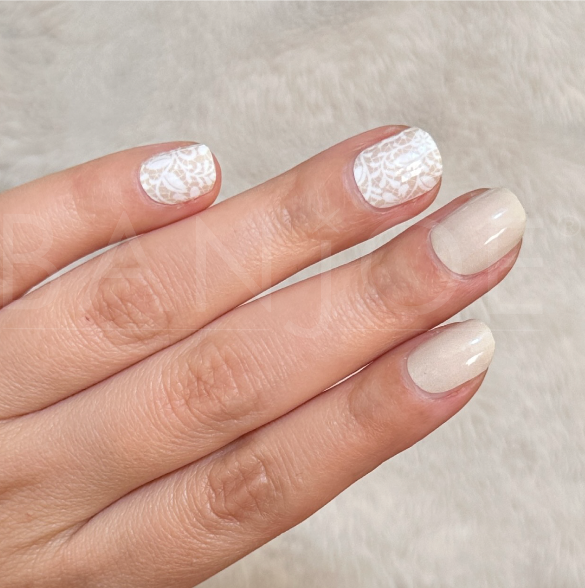 Elegant Beige | Stickers de Esmalte