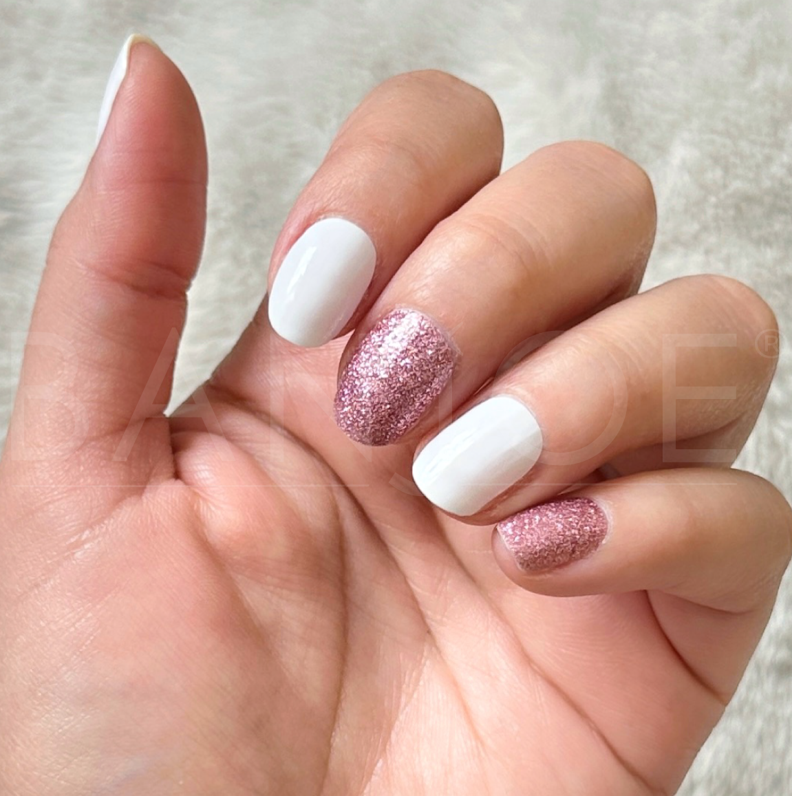 White &amp; Pink | Stickers de Esmalte