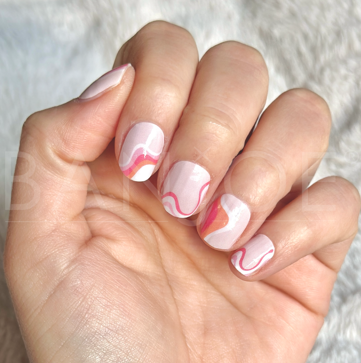 Ondas Pink | Stickers de Esmalte