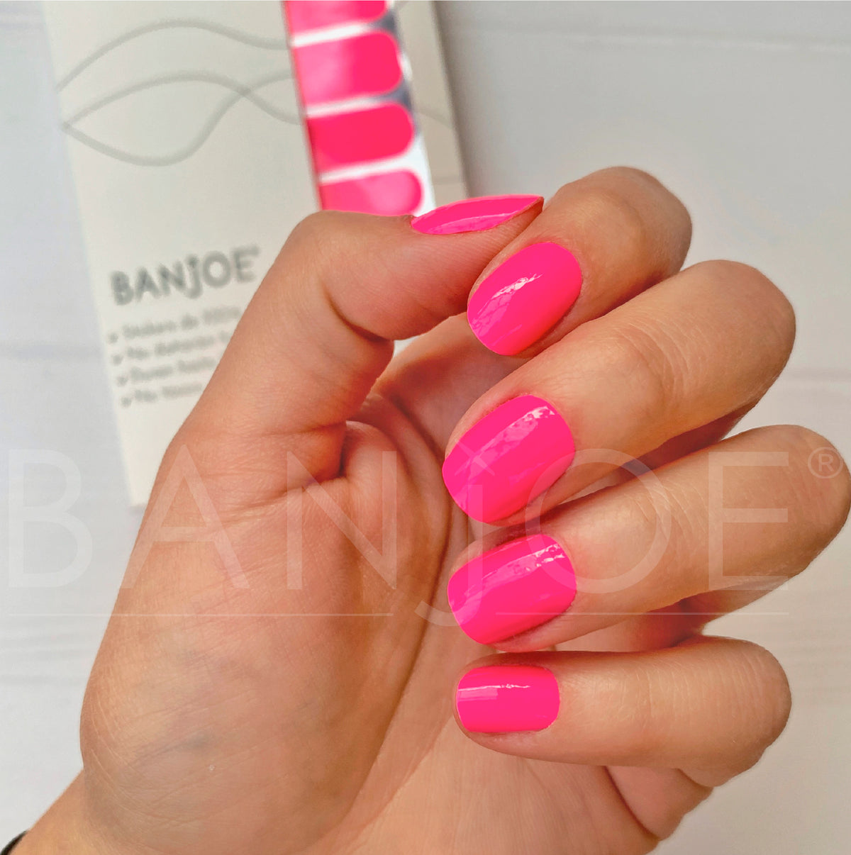 Rosa Neon | Stickers de Esmalte