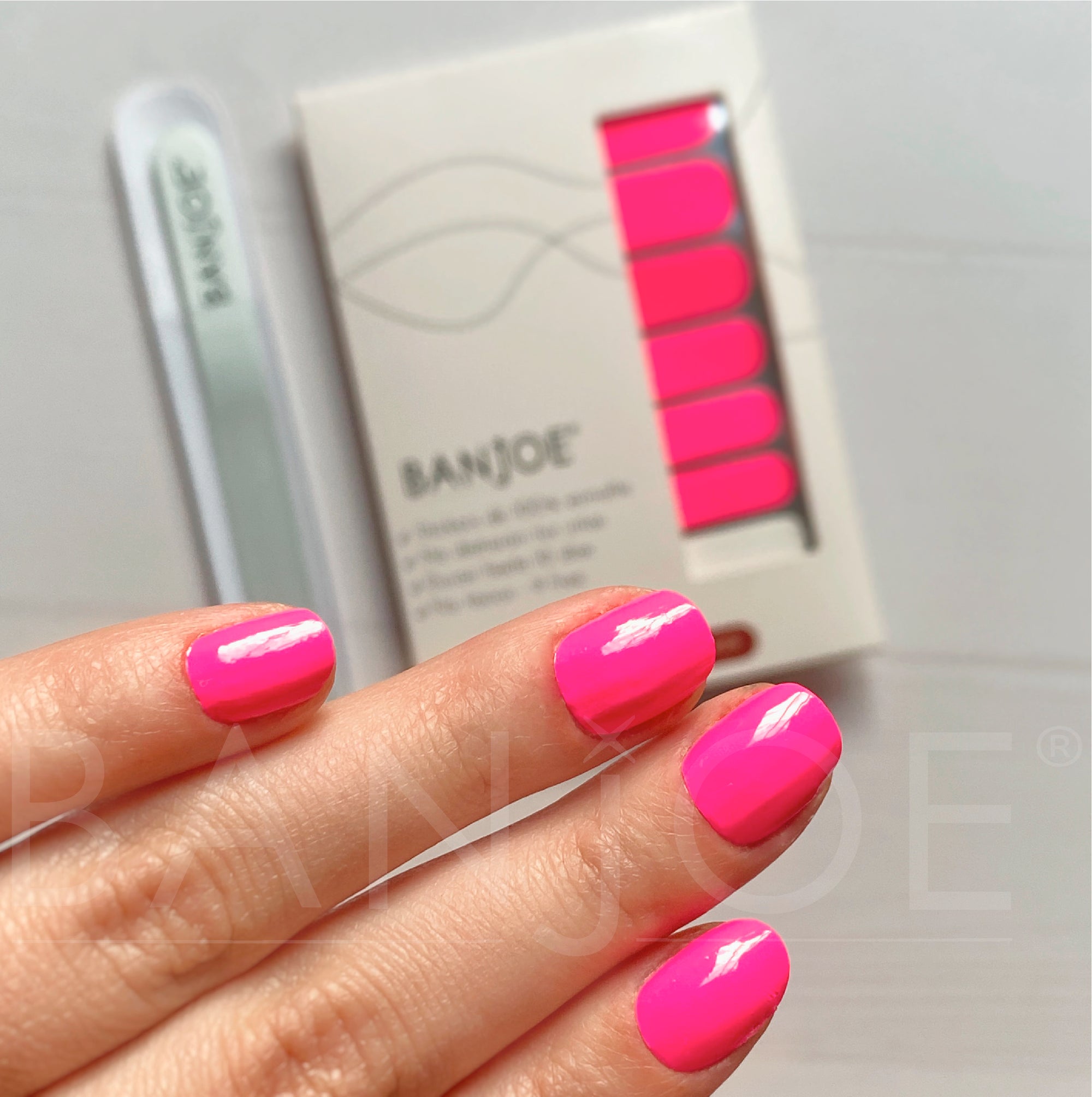 Rosa Neon | Stickers de Esmalte