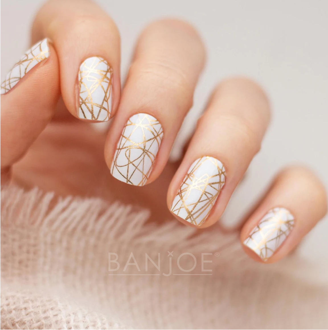 Golden Stripes | Stickers de Esmalte