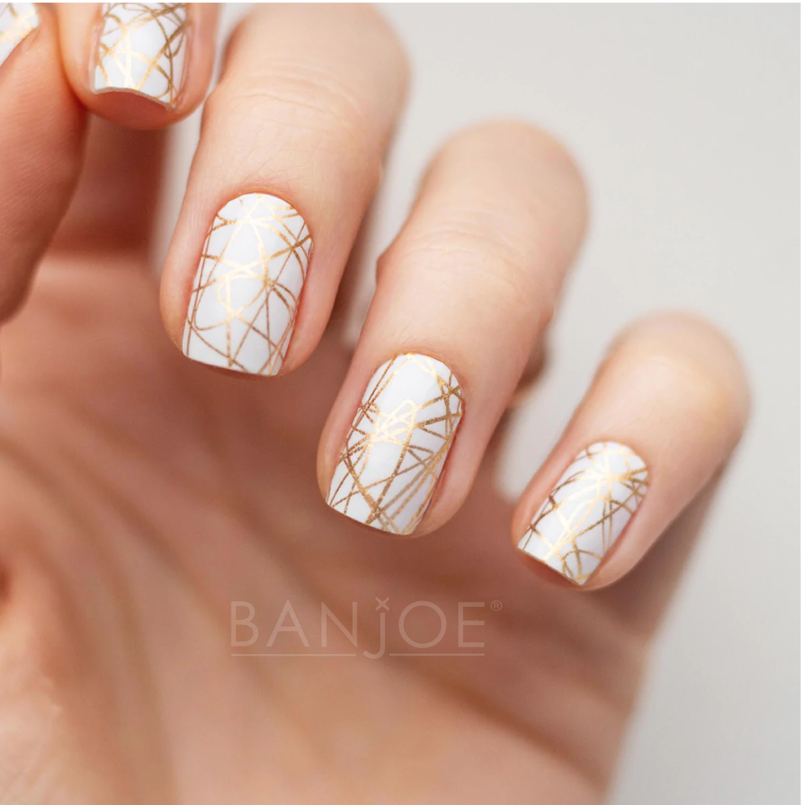 Golden Stripes | Stickers de Esmalte