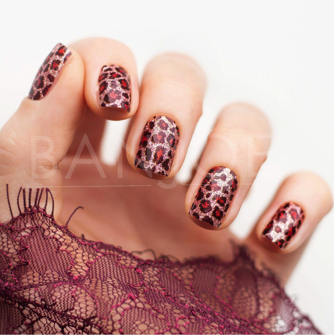 Animal Print Escarchado | Stickers de Esmalte