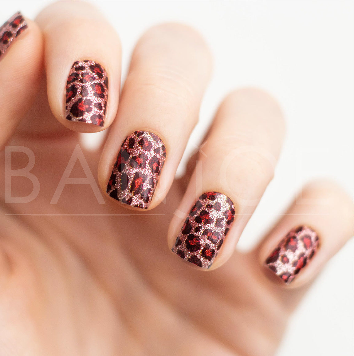 Animal Print Escarchado | Stickers de Esmalte