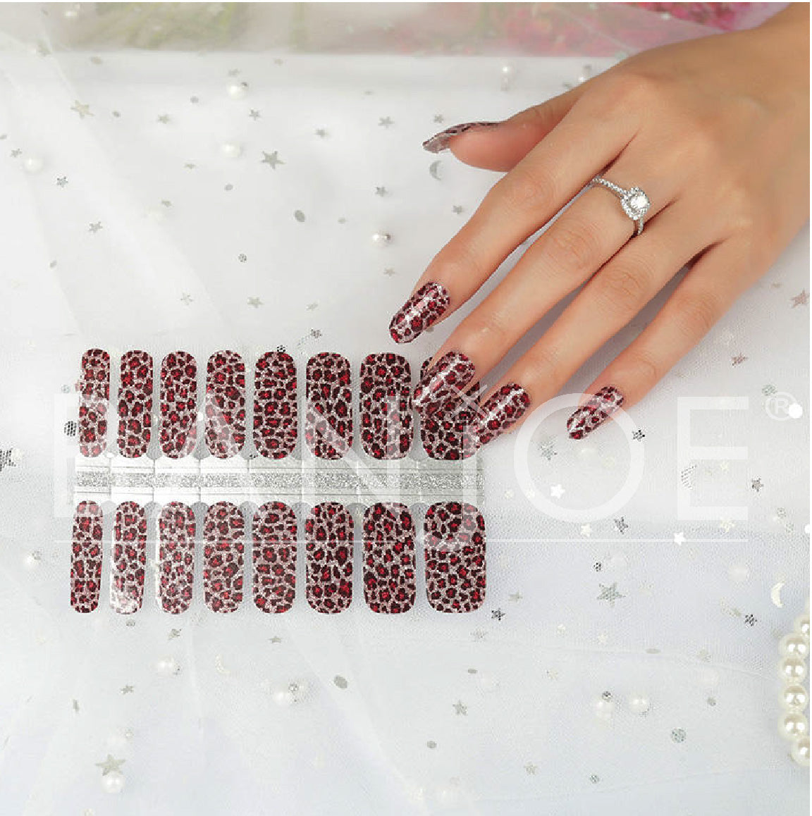 Animal Print Escarchado | Stickers de Esmalte