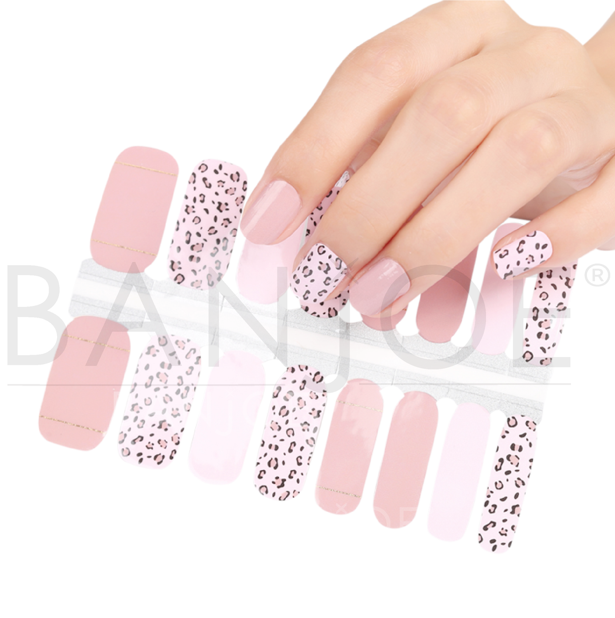 Animal Print rosa | Stickers de Esmalte